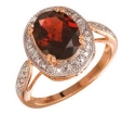Кольцо с бриллиантом и гранатом CR05-32387-33CL-R 2009 г инфо 8045r.
