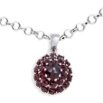 Подвеска из серебра с гранатами Happy Garnets G3106 2009 г инфо 8576r.