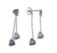 Серьги с фианитом TED LAPIDUS 55-7978-07 2009 г инфо 8593r.