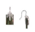 Серьги с фианитом и перламутром TED LAPIDUS 52-7055-07 2009 г инфо 8597r.