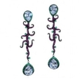 Серьги Серебро 925 кубический циркон 025 352 01 21-02784 2010 г инфо 8617r.