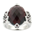 Кольцо из серебра с гранатами Happy Garnets g1036 2010 г инфо 8636r.