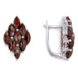 Серьги из серебра с гранатами Happy Garnets G2058 2009 г инфо 8655r.