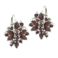 Серьги из серебра с гранатами Happy Garnets g2159 2010 г инфо 8659r.