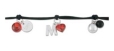 Браслет с ониксом, красным фианитом и кожей MAB0760R8 2009 г инфо 8843r.