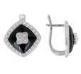 Серьги с агатом и фианитом R277502756 2009 г инфо 9045r.
