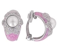 Серьги с синтетическим жемчугом и фианитом R29572950A 2009 г инфо 9059r.