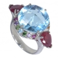 Кольцо Серебро 925, кварц, корунд 029 353 02 21-02681 2010 г инфо 10455r.